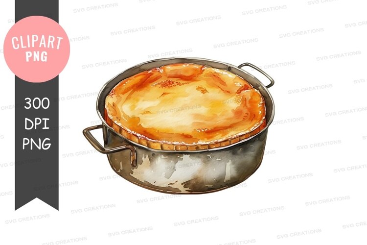 Delicious cheesecake in a pan example image 1
