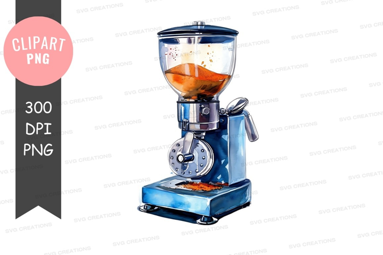 Blue coffee grinder