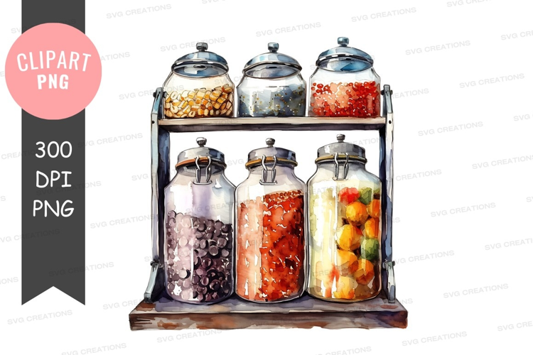 Assorted candy jars