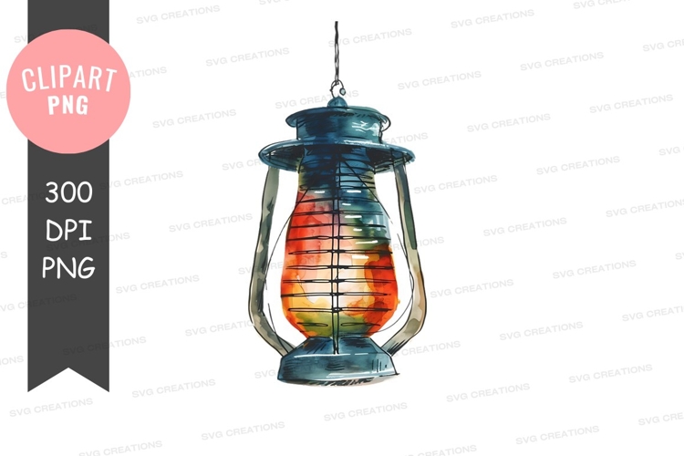 Colorful hanging lantern
