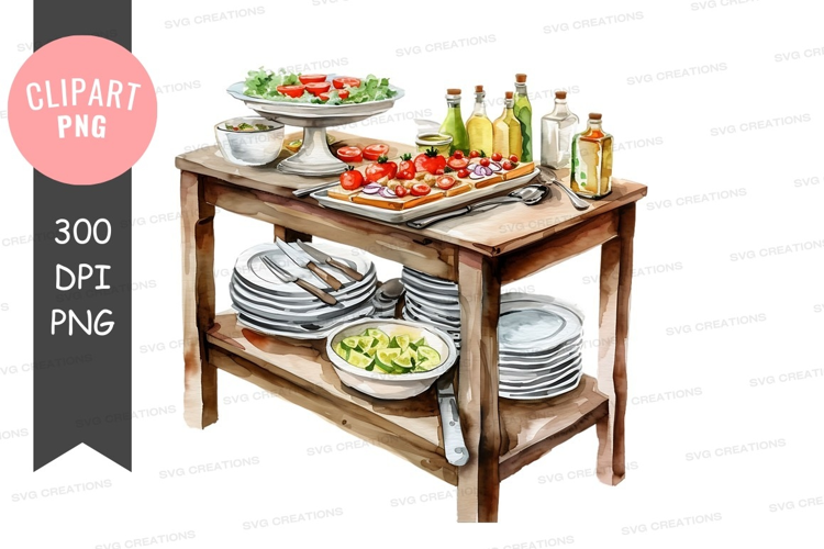 Preparing a fresh salad