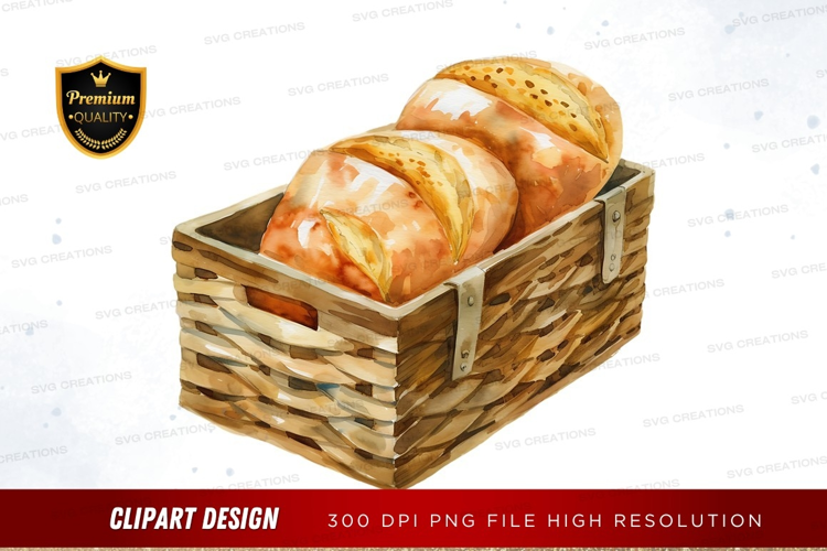 Fresh bread in a basket