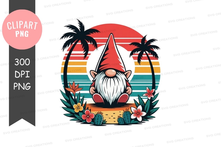 Tropical gnome clipart png