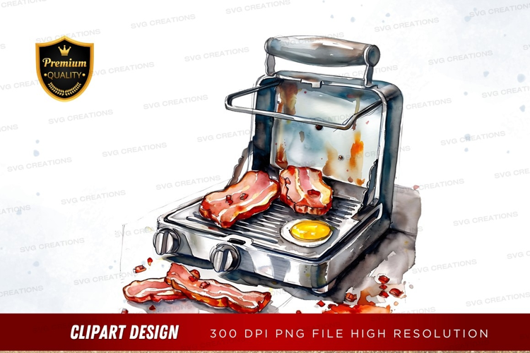 Breakfast grill machine