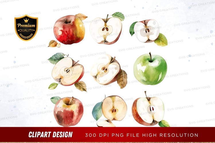Green Apple Clipart Image 24