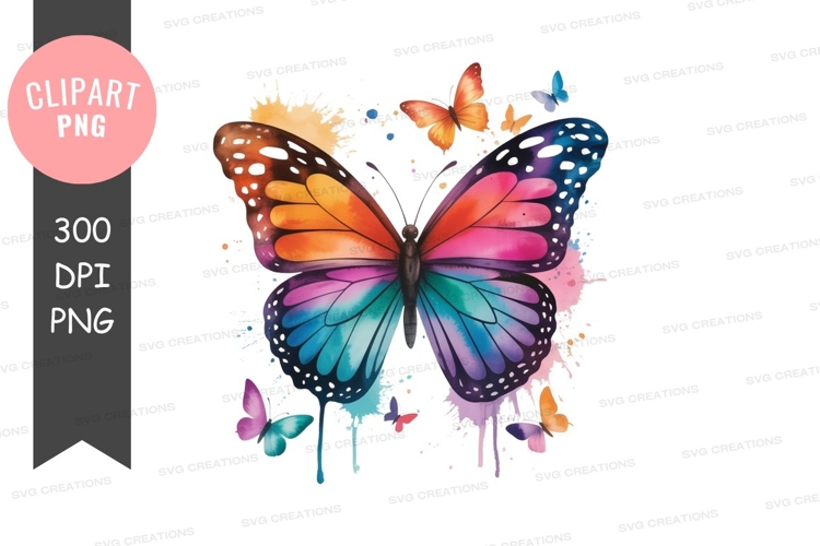 Pink Butterfly Clipart Image 23