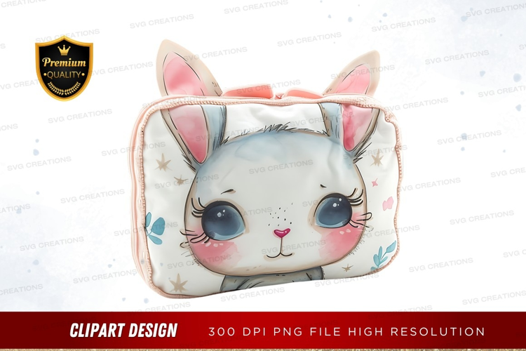 Cute bunny makeup bag