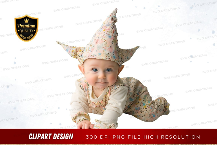 Baby in floral outfit