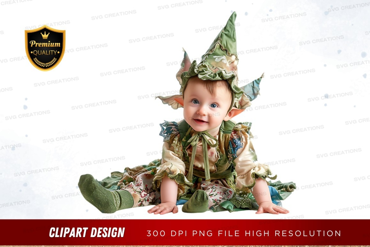 Baby dressed as a fairy