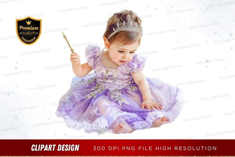 Young girl in princess costume