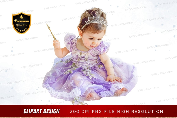 Young girl in princess costume