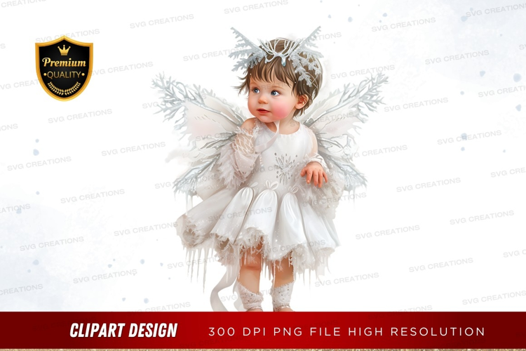 Winter fairy baby costume