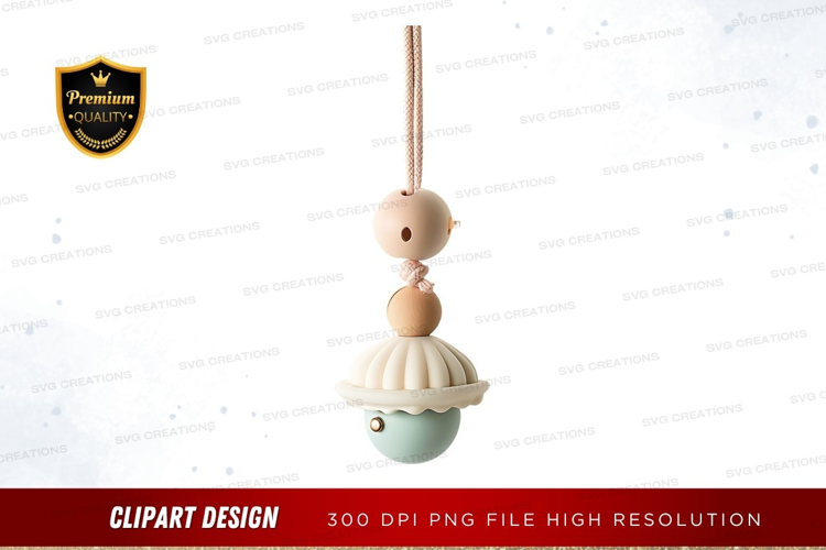 Delightful wooden hanging ornament