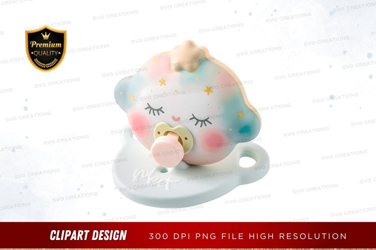 Dreamy cloud pacifier holder