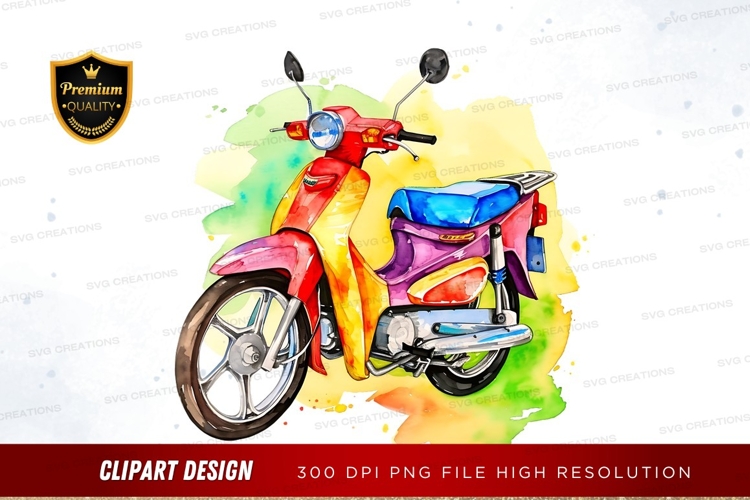 Scooter Clipart Image 6