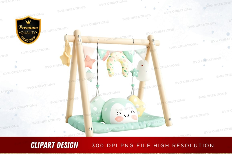 Baby activity gym with toys