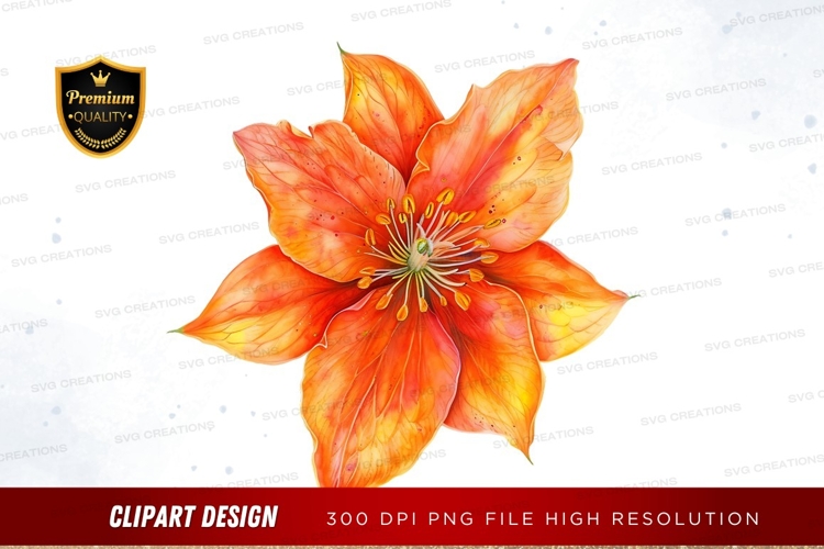 Transparent Background Flower Clipart Image 24