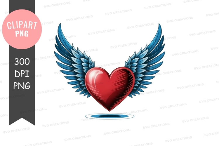 Blue Heart Clipart Image 5