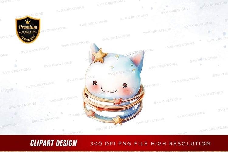 Whimsical cat clipart png
