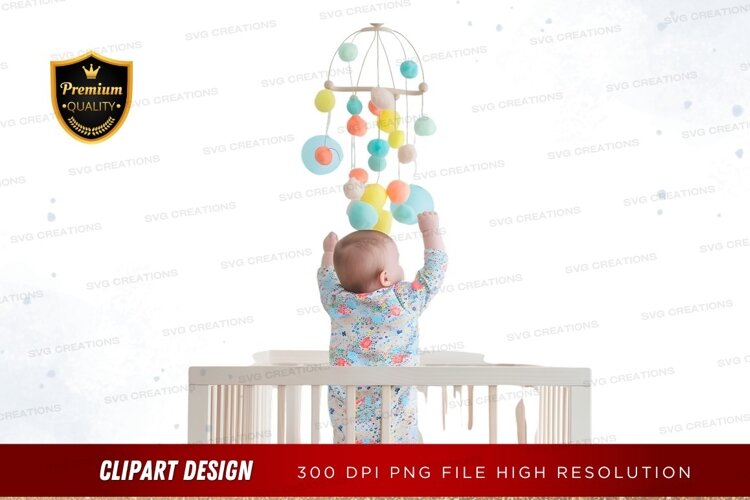 Baby reaching for mobile example image 1