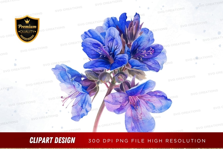 Purple Flowers Clipart