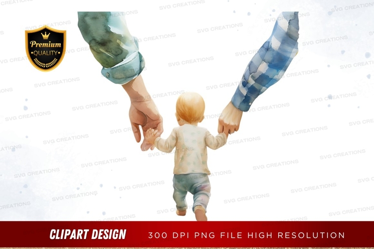 Parent and child holding hands