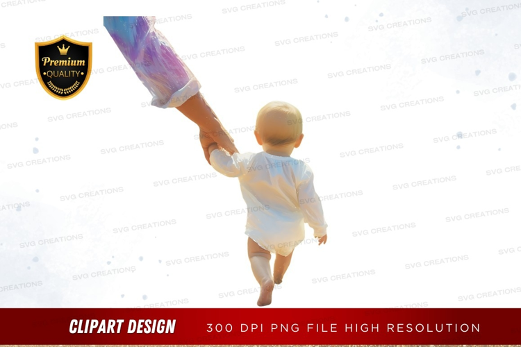 Baby holding adult's hand