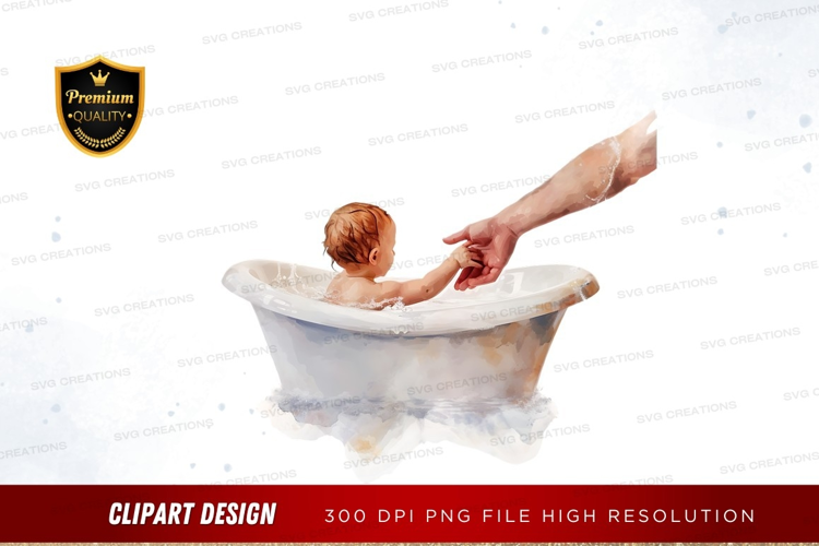 Baby bath time