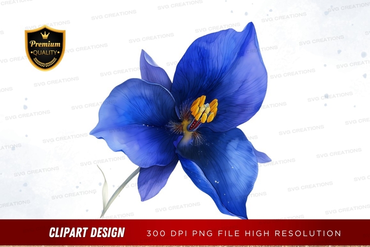 Blue flower clipart png