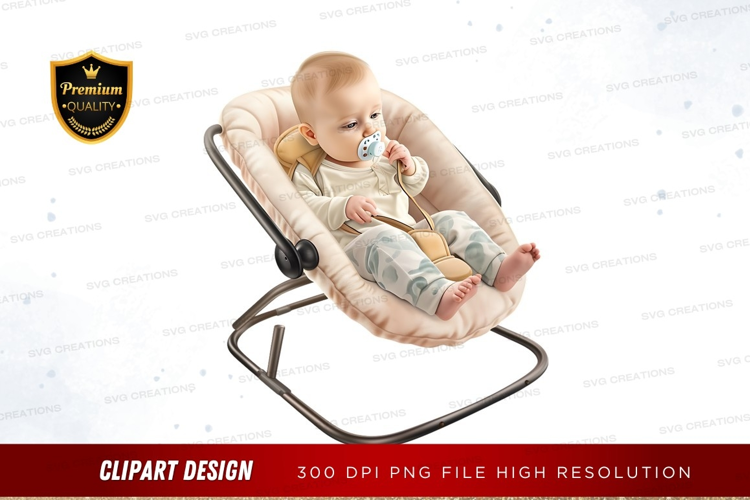 Baby in a swing