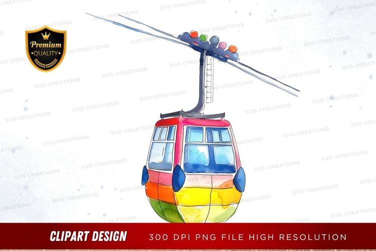Colorful gondola clip art png