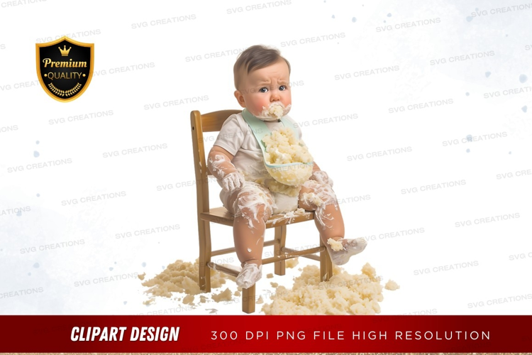 Baby's first birthday cake smash