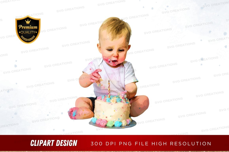 First birthday cake smash