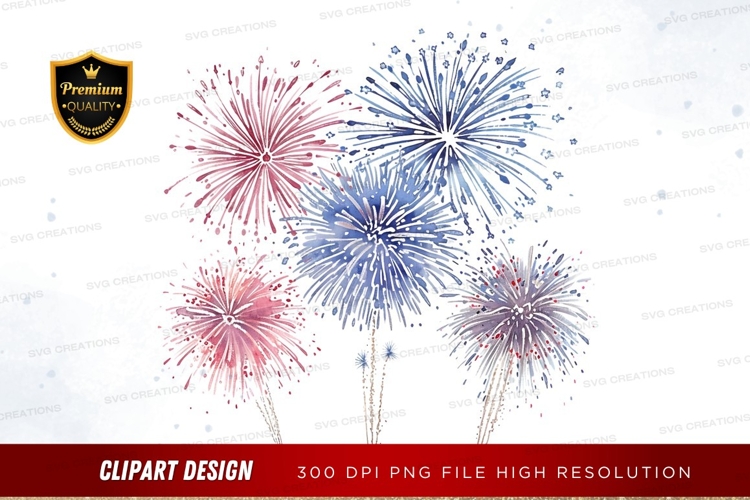 Vibrant fireworks display