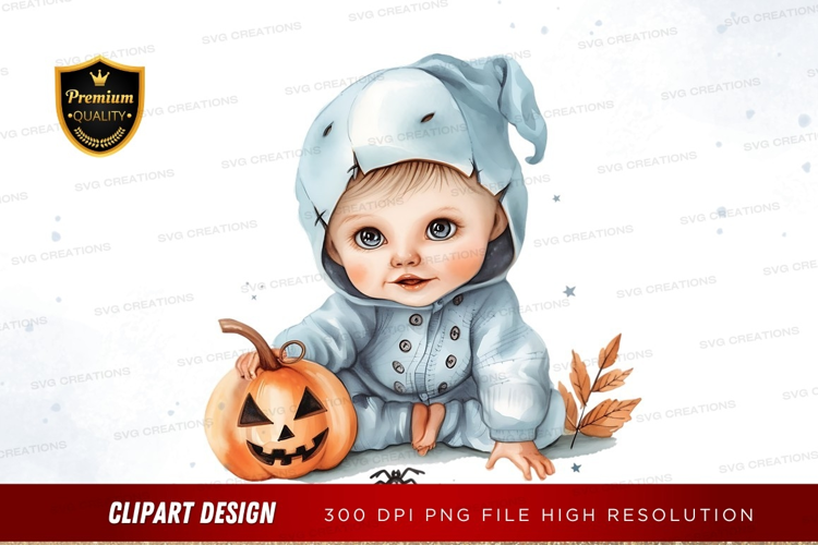 Baby in halloween costume