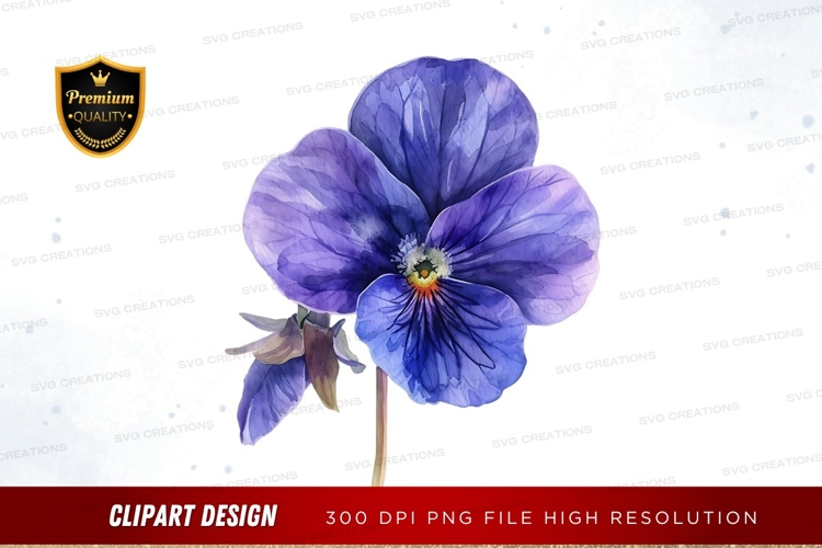 Blue Flower Clipart Image 21