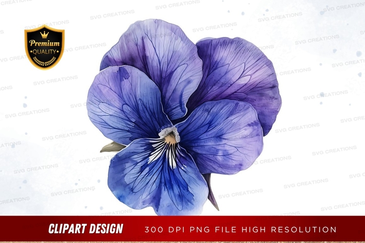 Blue Flower Clipart Image 20