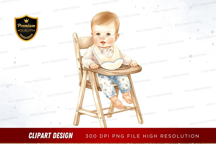 Baby in high chair