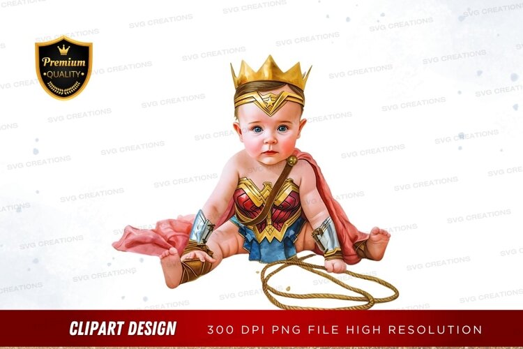 Baby wonder woman costume example image 1