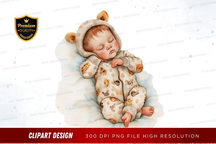 baby, sleeping, onesie, bear, clothing, infant, cute, transp