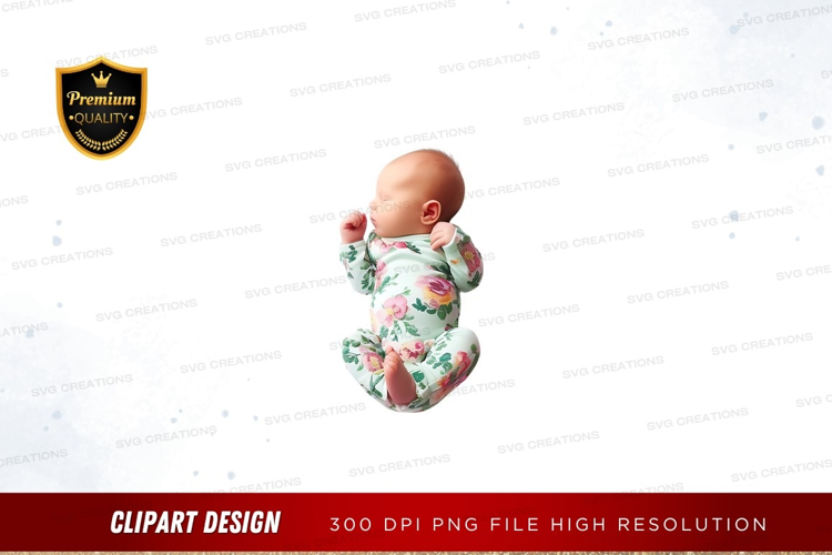 Baby in floral onesie