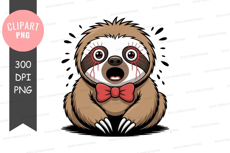 Cute Sloth Clipart Image 6