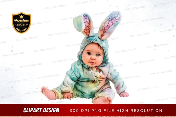Baby in bunny costume example image 1