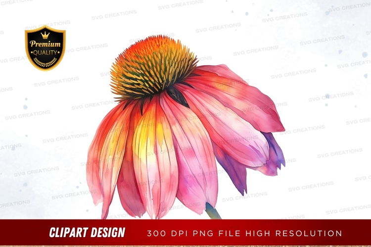 Purple Flower Clipart Image 21