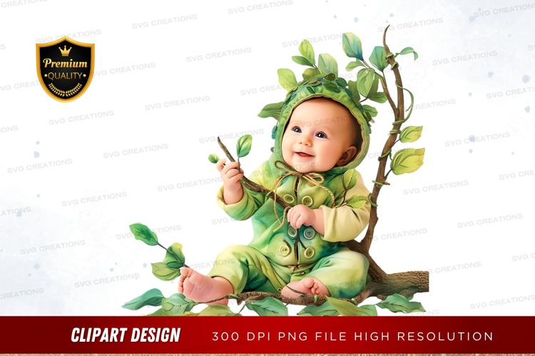 Baby in tree costume