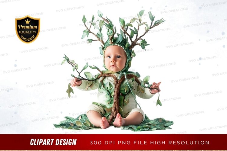 Baby in tree costume example image 1