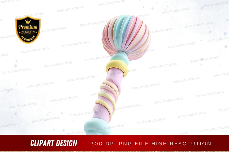 Colorful candy rattle
