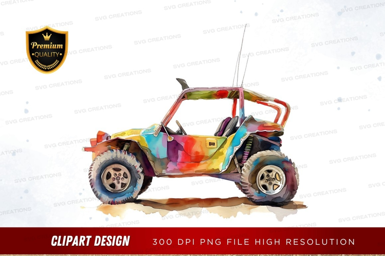 Colorful off-road vehicle