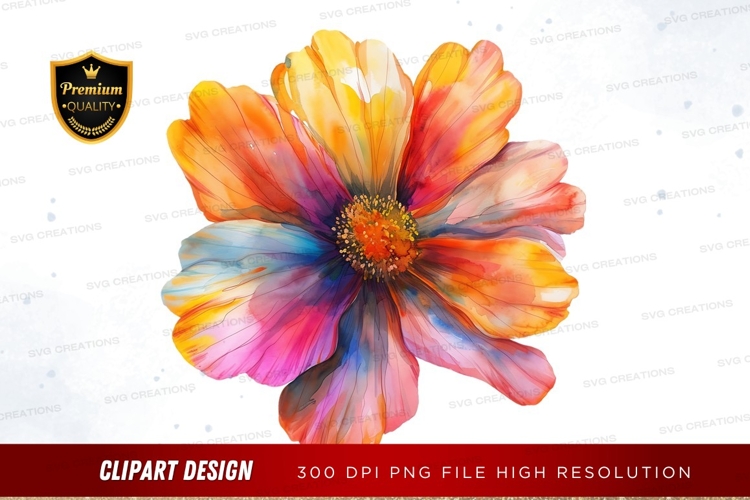 Blue Flower Clipart Image 21