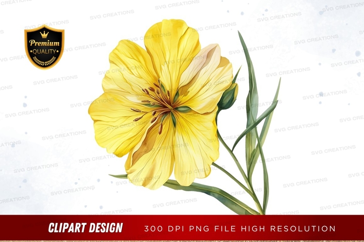 Yellow Flower Clipart Image 22